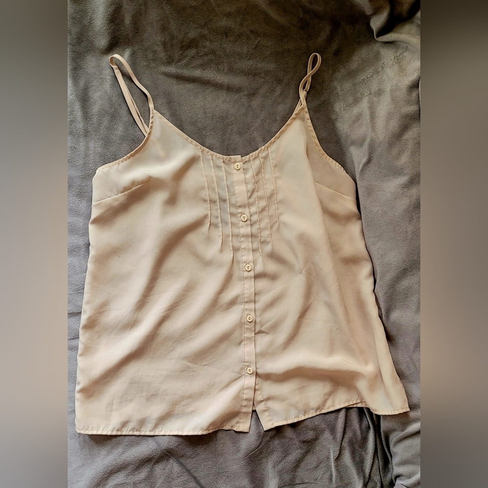 Tan Sheer Tank